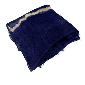 Lauren by Ralph Lauren Sheer Gauze Scarf Bright Navy